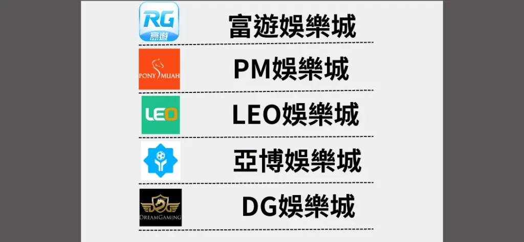 擁有博弈合法執照的娛樂城